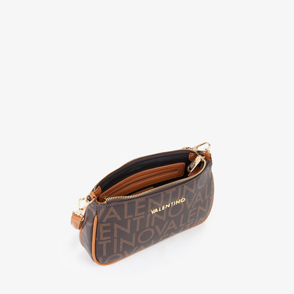 Sac femme baguette monogramme marron camel doré