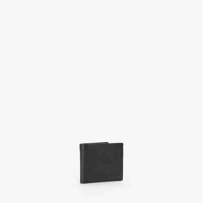 Portefeuille homme cuir grainé noir bifold élégant