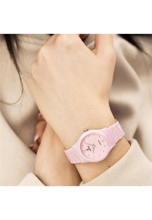 MONTRE FEMME CERAMIQUE, ROSE