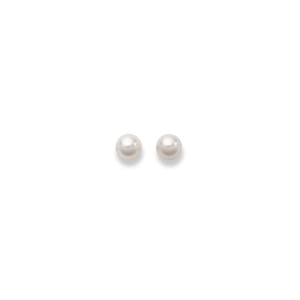 Clous d'oreilles femme or blanc 18 carats perle de culture