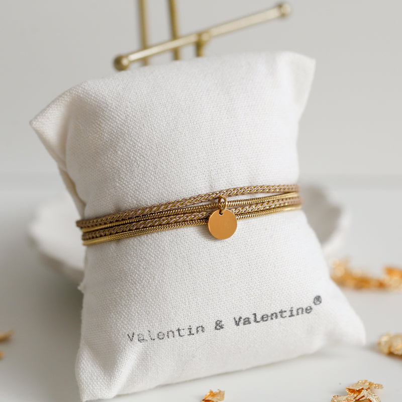 BRACELET FEMME PAILLETE   SABLE