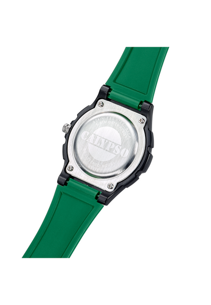 MONTRE VERT BRACELET CAOUTCHOUC, HOMME