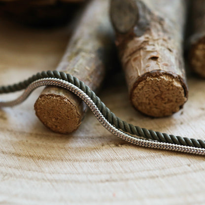 BRACELET HOMME   OLIVE