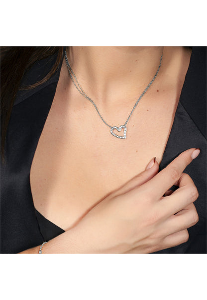 COLLIER COEUR ACIER INOXYDABLE, FEMME