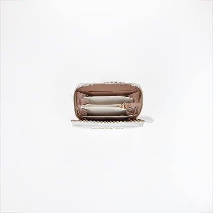 PORTEFEUILLE ALEXIA BLANC/CUIR