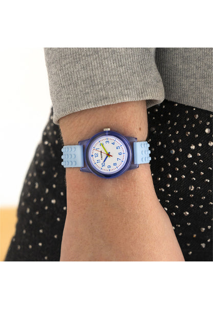 MONTRE BLEU, BRACELET CAOUTCHOUC, FILLE