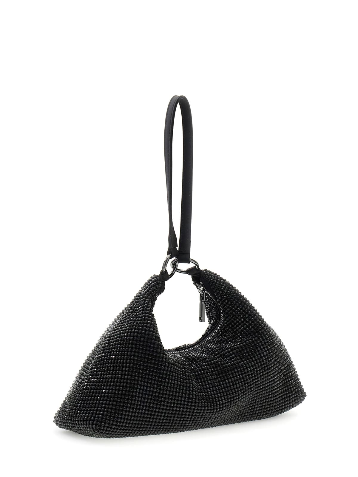 SAC À POIGNETTE ET BANDOULIÈRE À BIJOUX