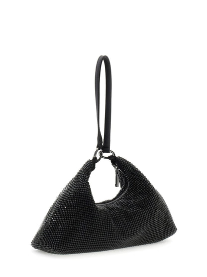 SAC À POIGNETTE ET BANDOULIÈRE À BIJOUX