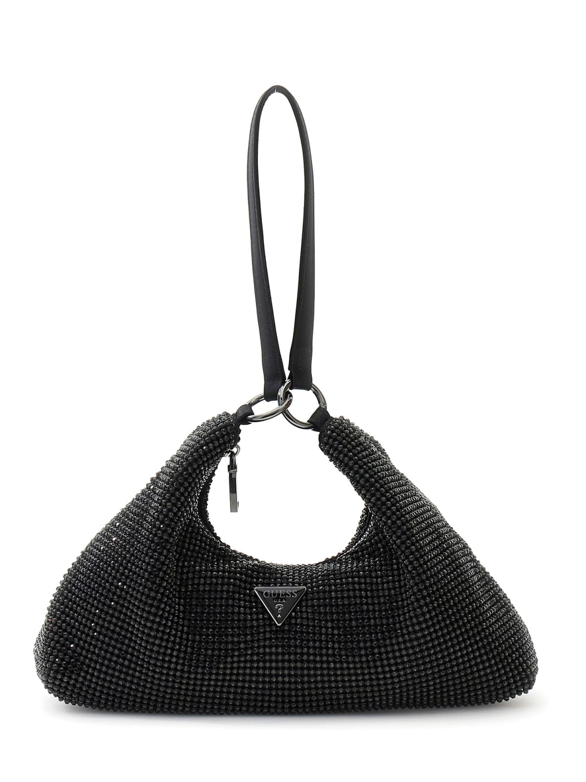 SAC À POIGNETTE ET BANDOULIÈRE À BIJOUX