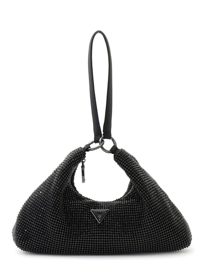 SAC À POIGNETTE ET BANDOULIÈRE À BIJOUX