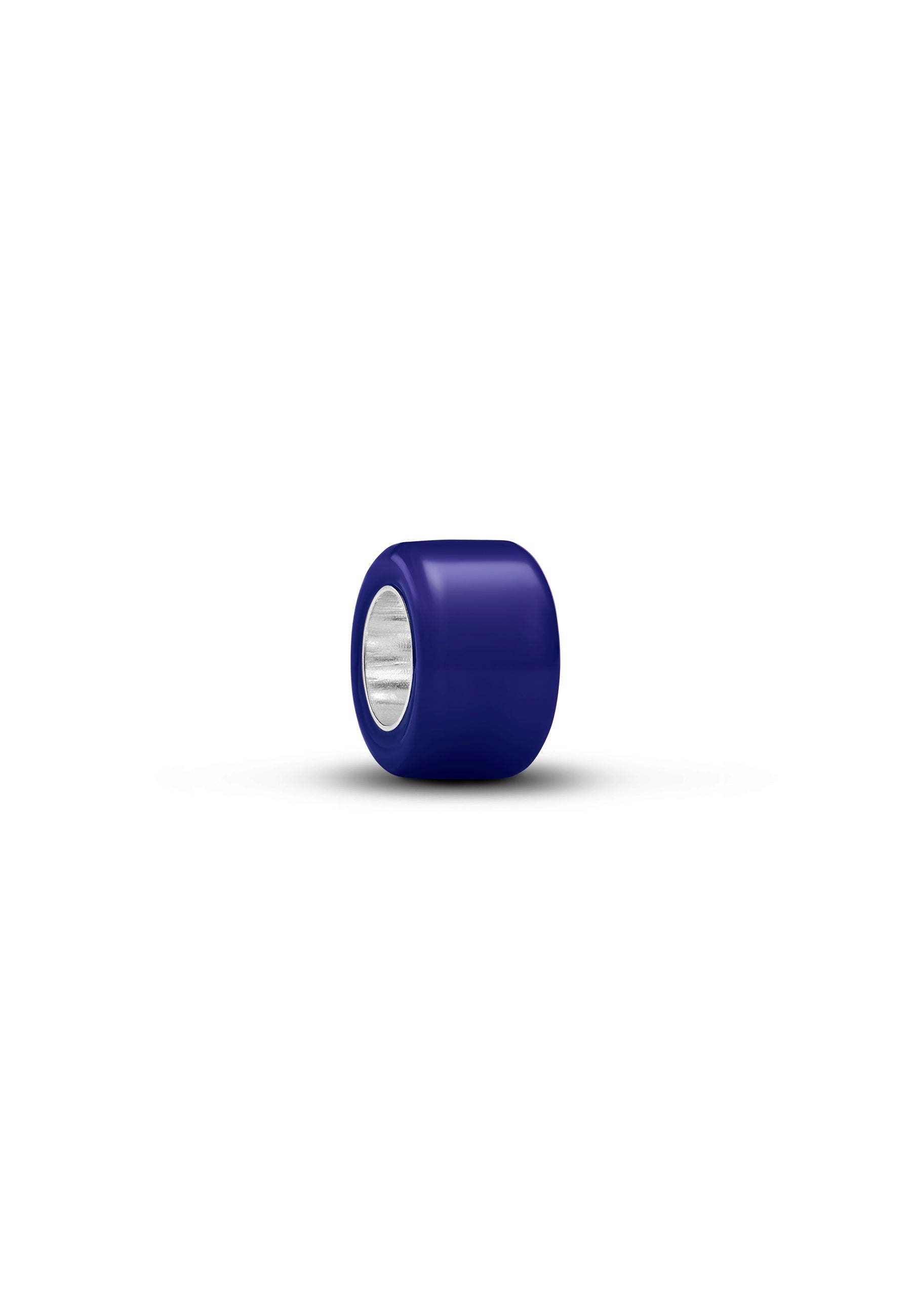 Charm mini argent 925 verre de Murano bleu