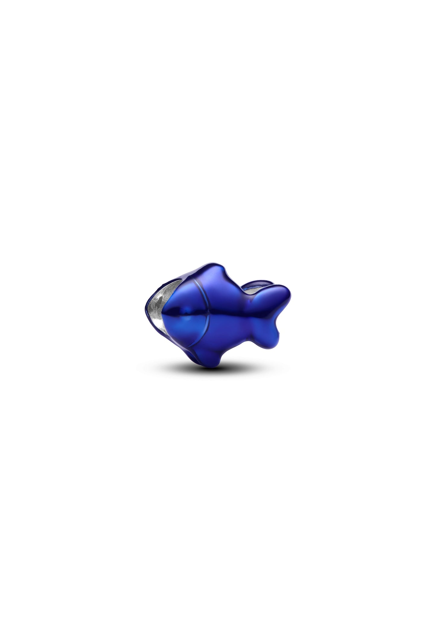 Charm poisson bleu laqué finition satin bijou bracelet