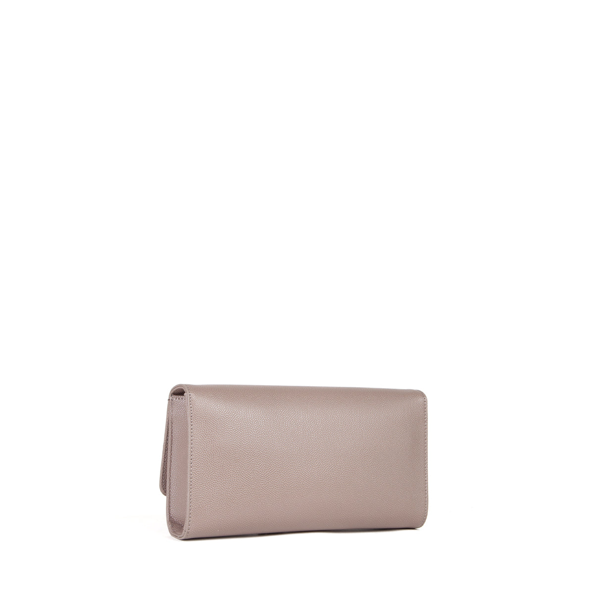 Sac pochette femme taupe chaîne dorée avec breloque