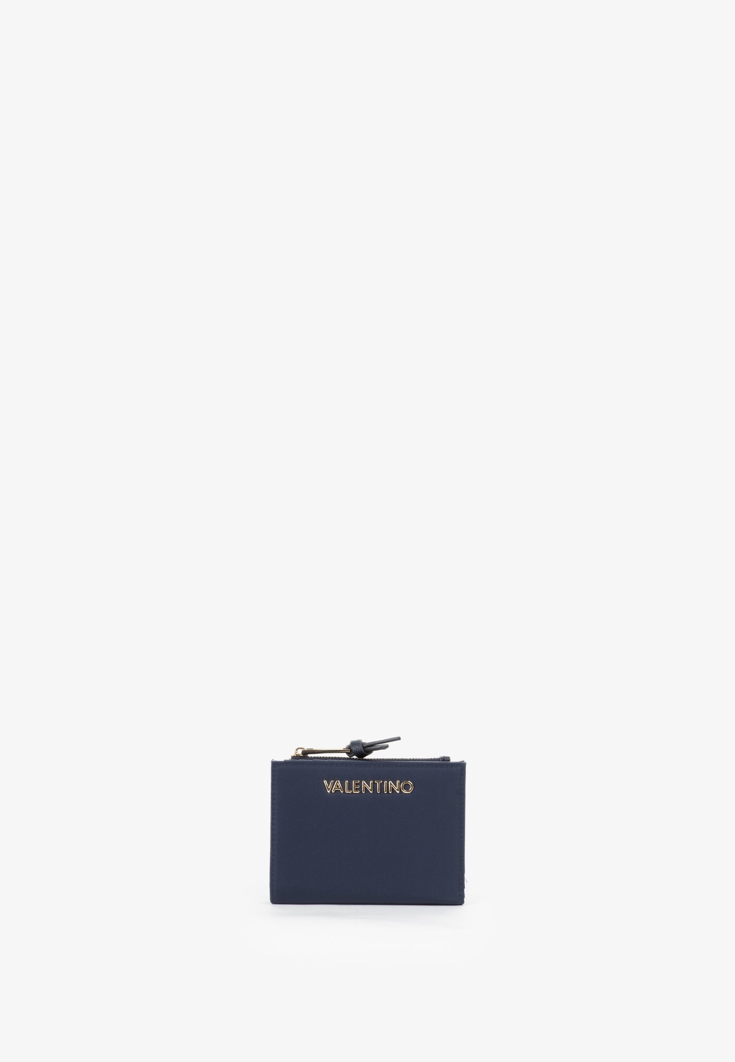 Porte-monnaie femme bleu marine zippé avec porte-cartes