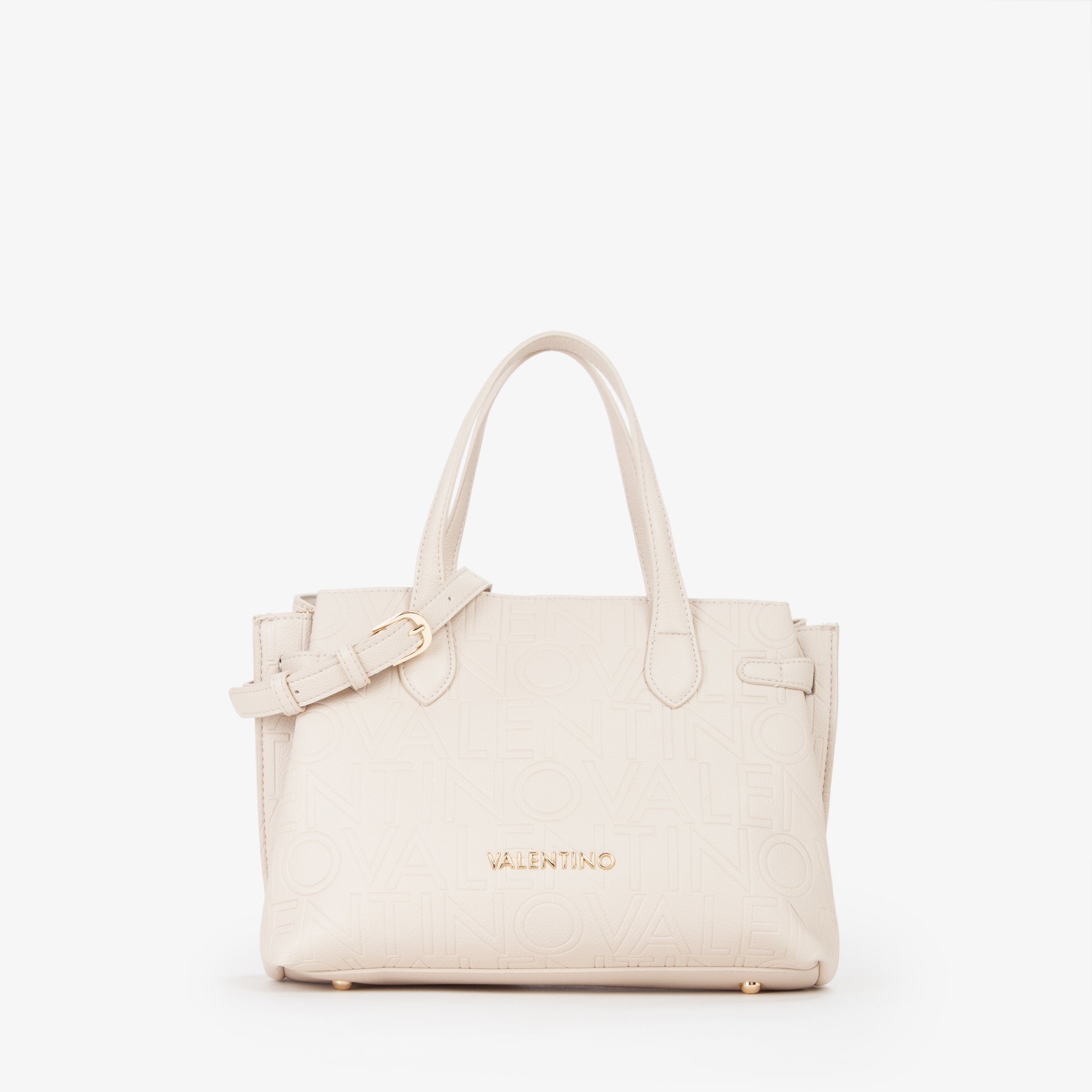 Sac à main femme écru embossé logo bandoulière incluse
