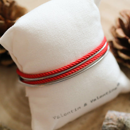 BRACELET HOMME   ROUGE