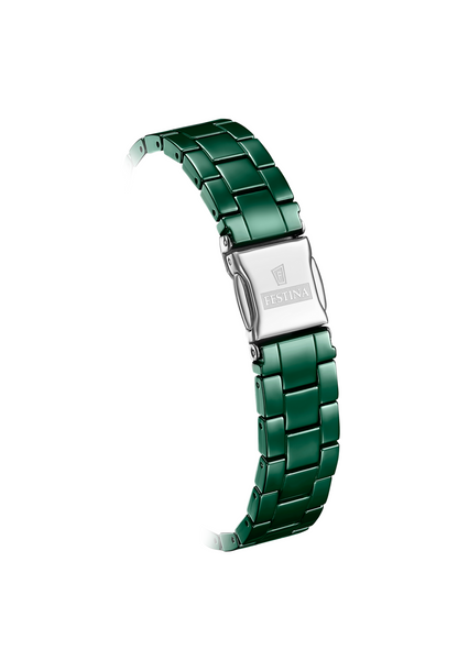 MONTRE FEMME CERAMIQUE, VERT FONCE