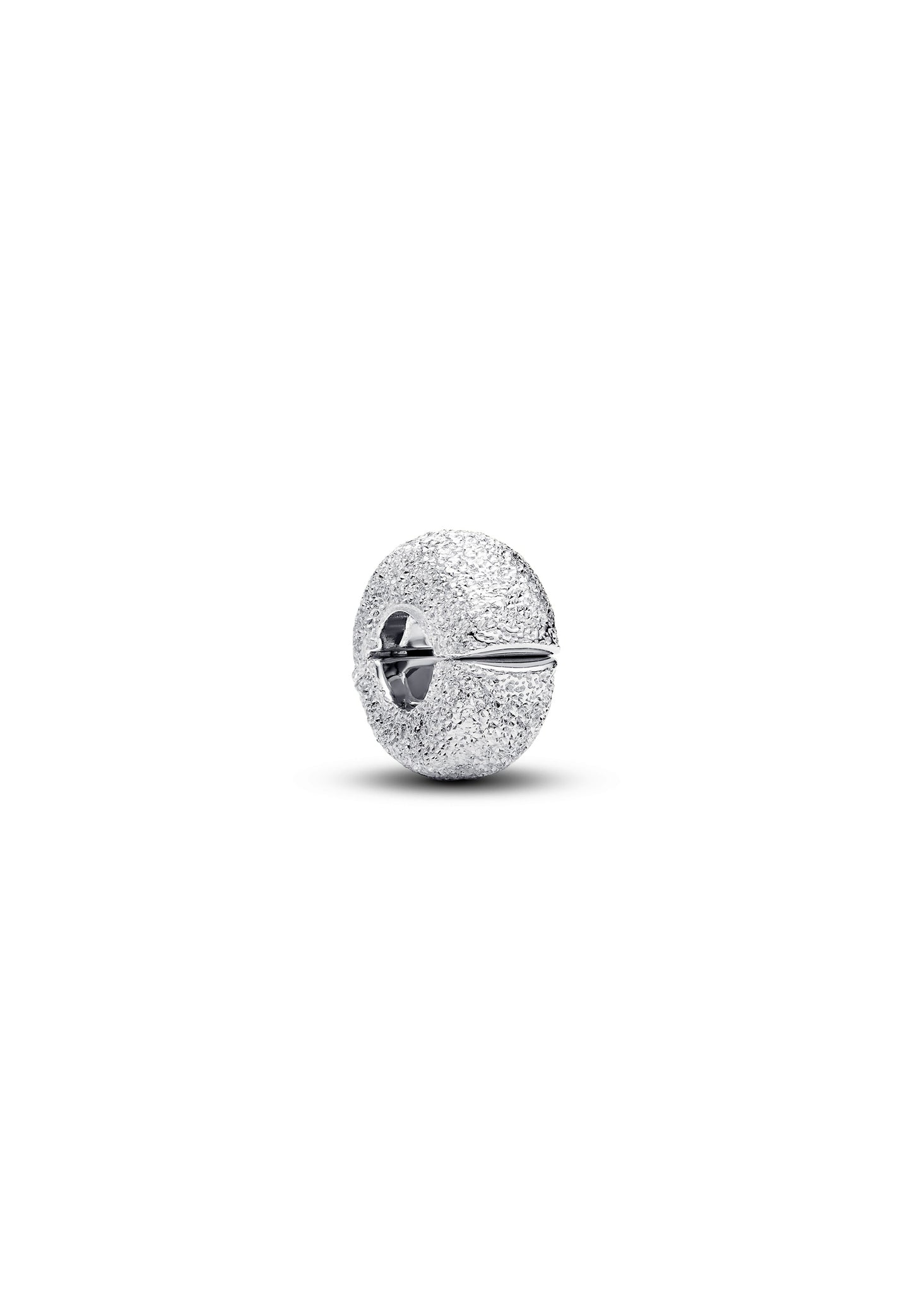 Clip charm argent 925 texturé scintillant