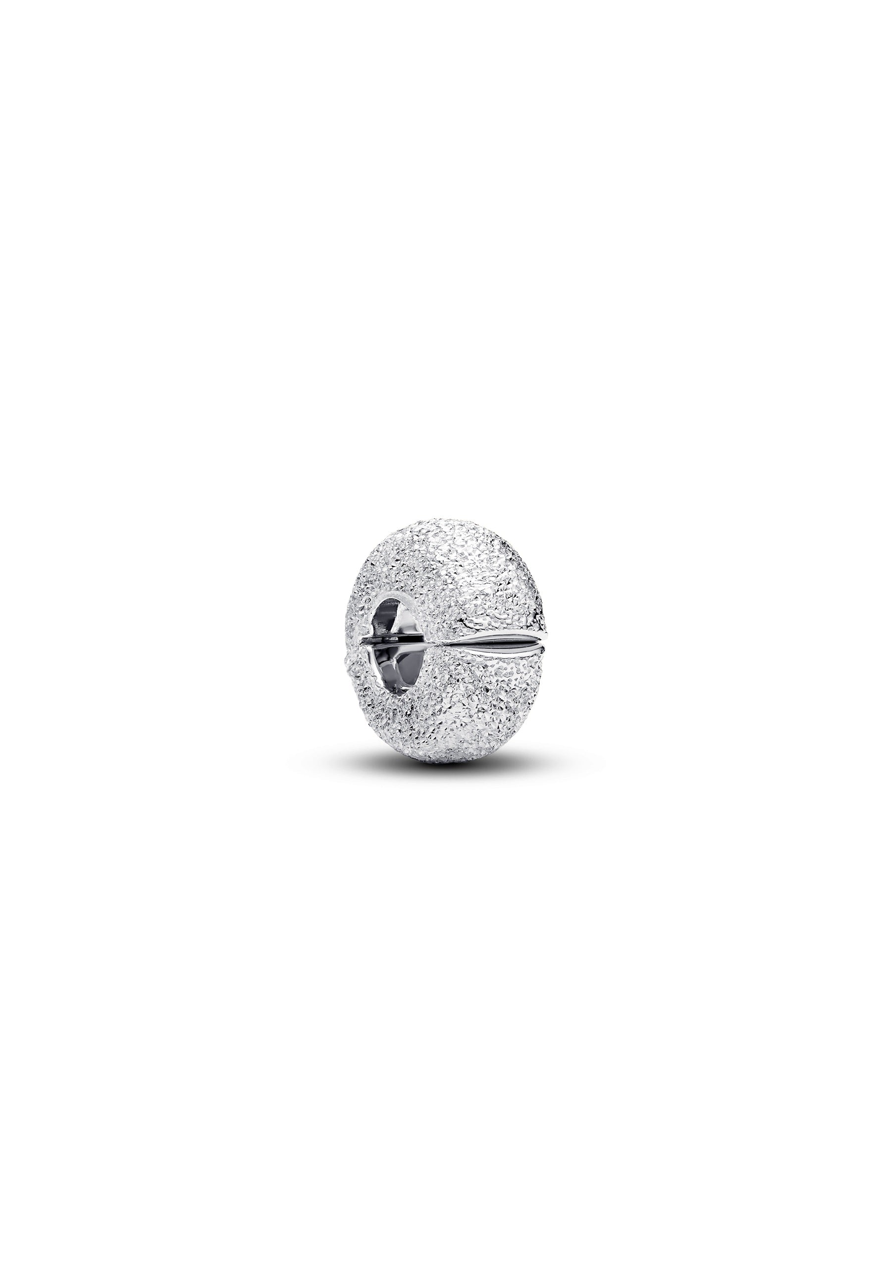 Clip charm argent 925 texturé scintillant