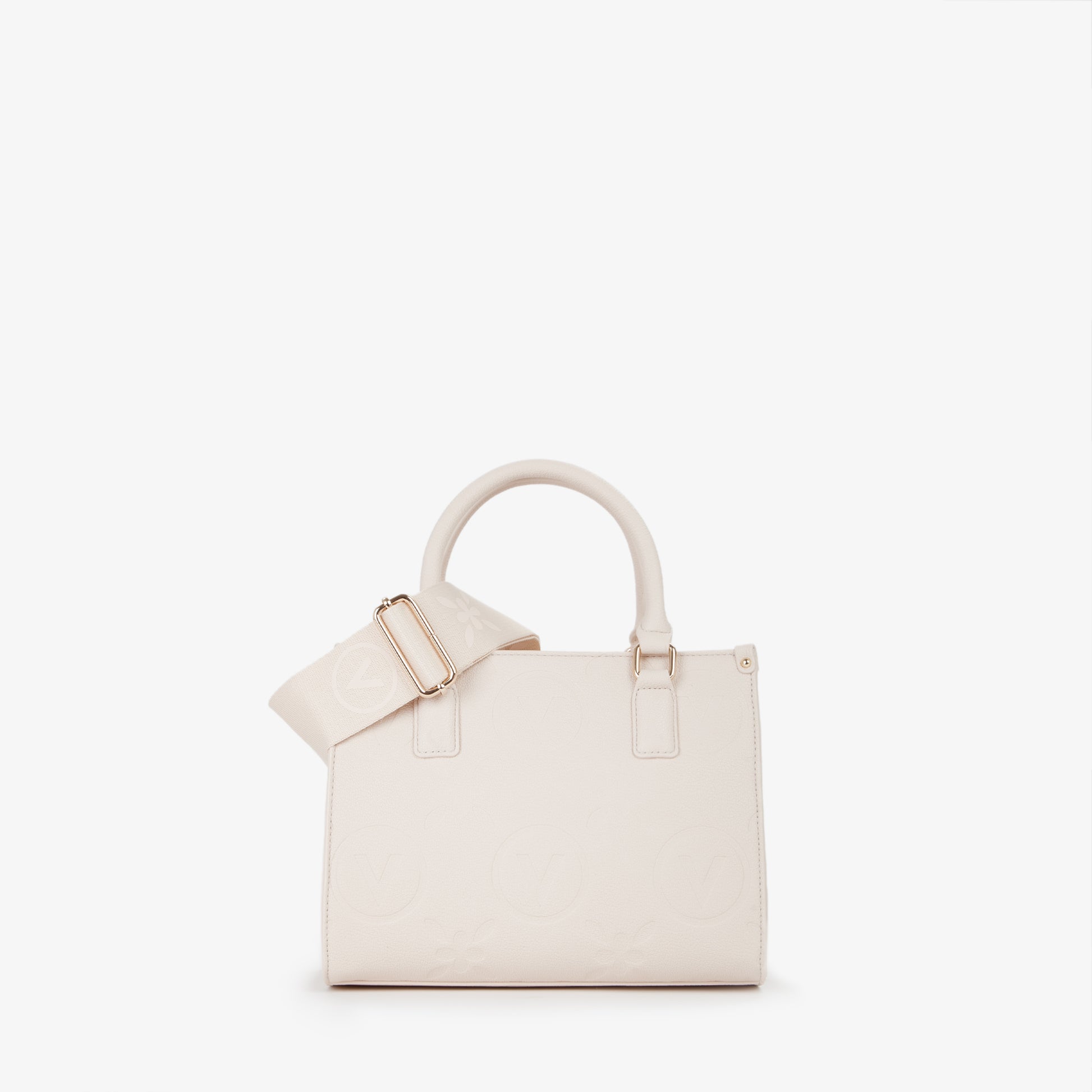 Sac à main femme écru structuré bandoulière réglable