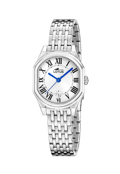MONTRE FEMME OLD MONEY AVEC CADRAN ARGENT ET BRACELET ACIER