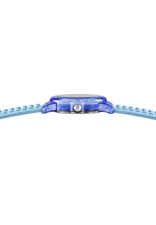 MONTRE BLEU, BRACELET CAOUTCHOUC, FILLE