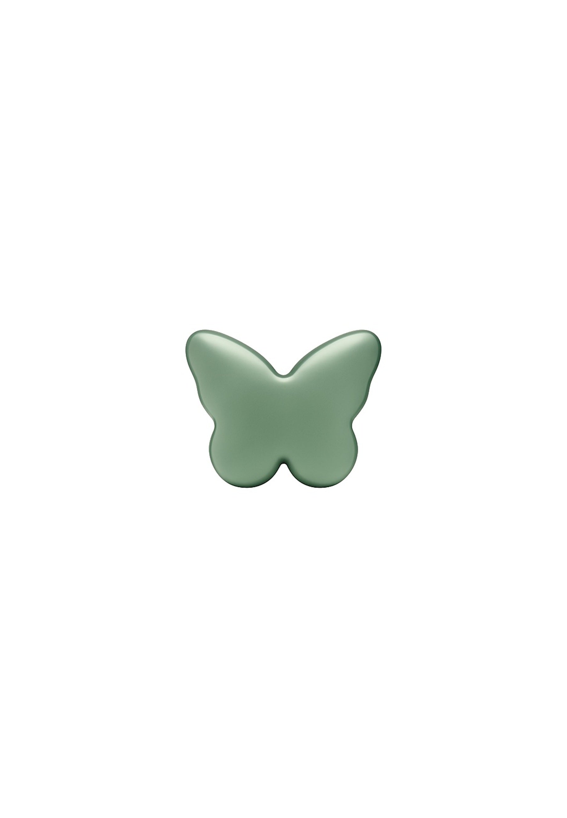 Charm papillon vert menthe finition lisse et brillante