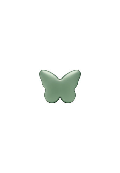 Charm papillon vert menthe finition lisse et brillante