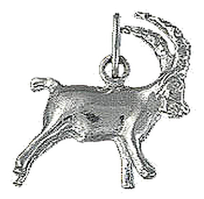 Pendentif argent rhodié signe zodiaque Capricorne