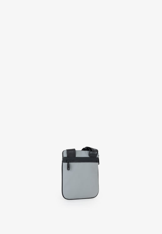 Sac bandoulière homme gris compact zippé Valentino