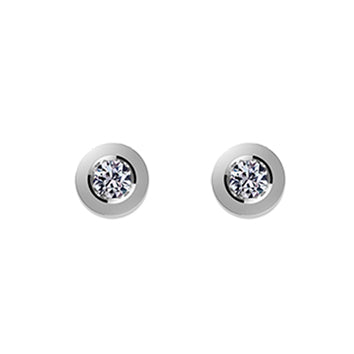 Boucles d'oreilles femme argent 925 rhodié zirkonia