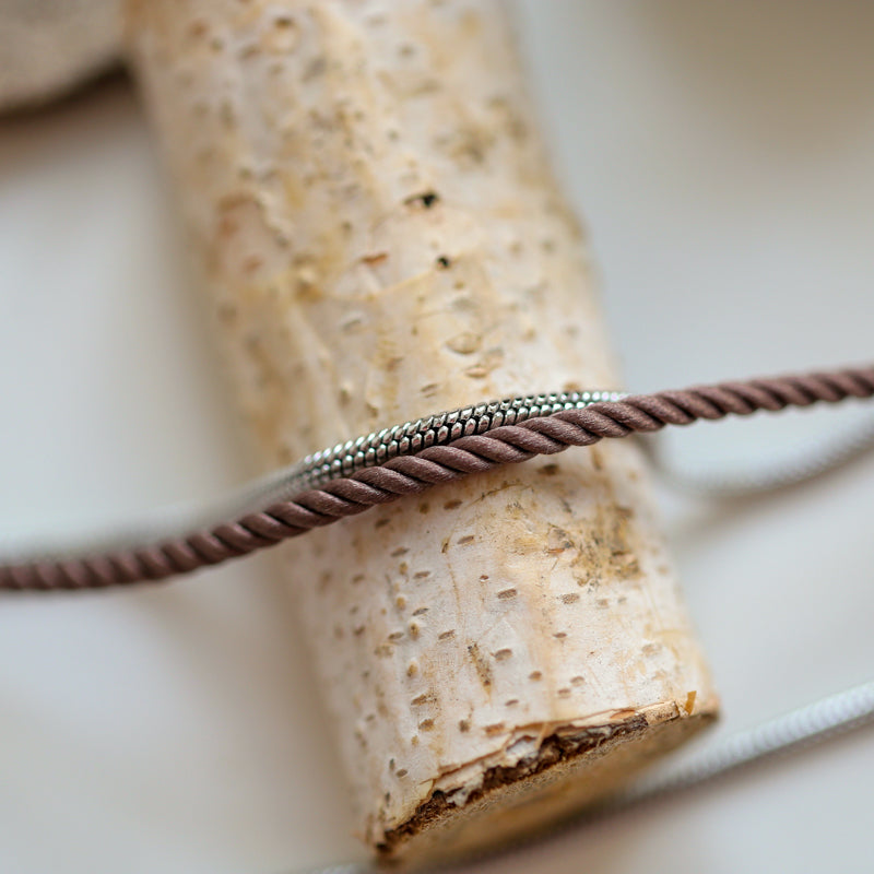BRACELET HOMME   MARRON GLACE