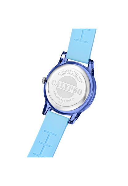 MONTRE BLEU, BRACELET CAOUTCHOUC, FILLE