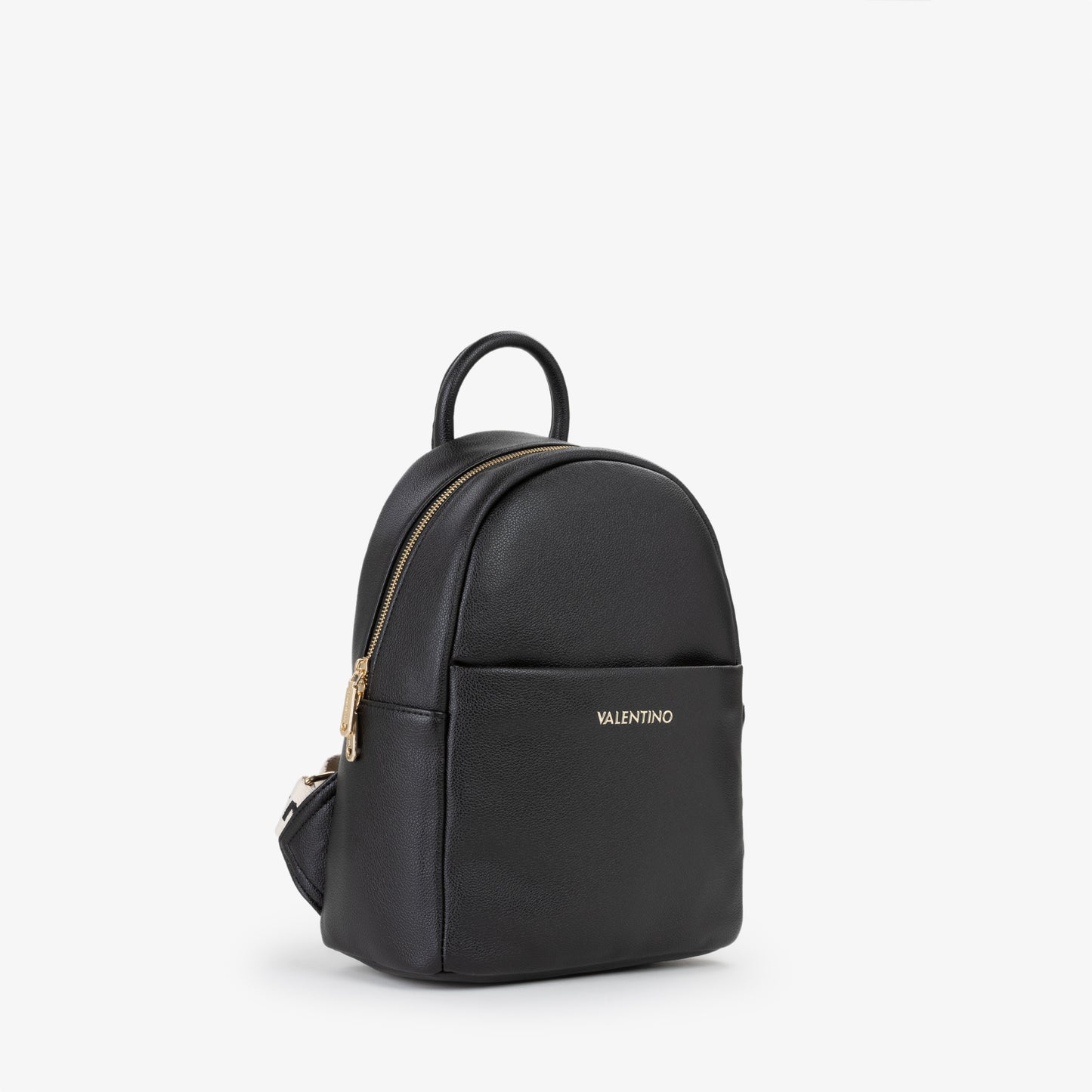 Sac à dos femme similicuir noir zippé élégant