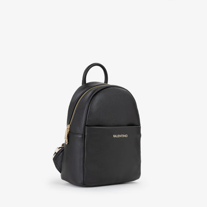 Sac à dos femme similicuir noir zippé élégant