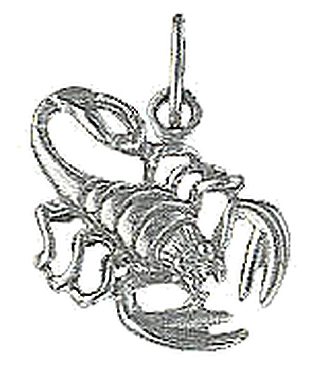 Pendentif zodiaque Scorpion argent rhodié 925 unisexe