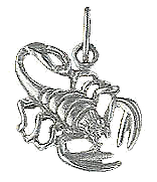 Pendentif zodiaque Scorpion argent rhodié 925 unisexe