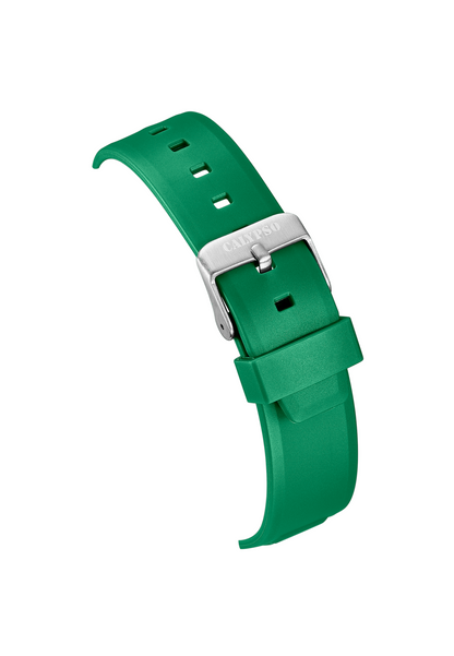 MONTRE VERT BRACELET CAOUTCHOUC, HOMME