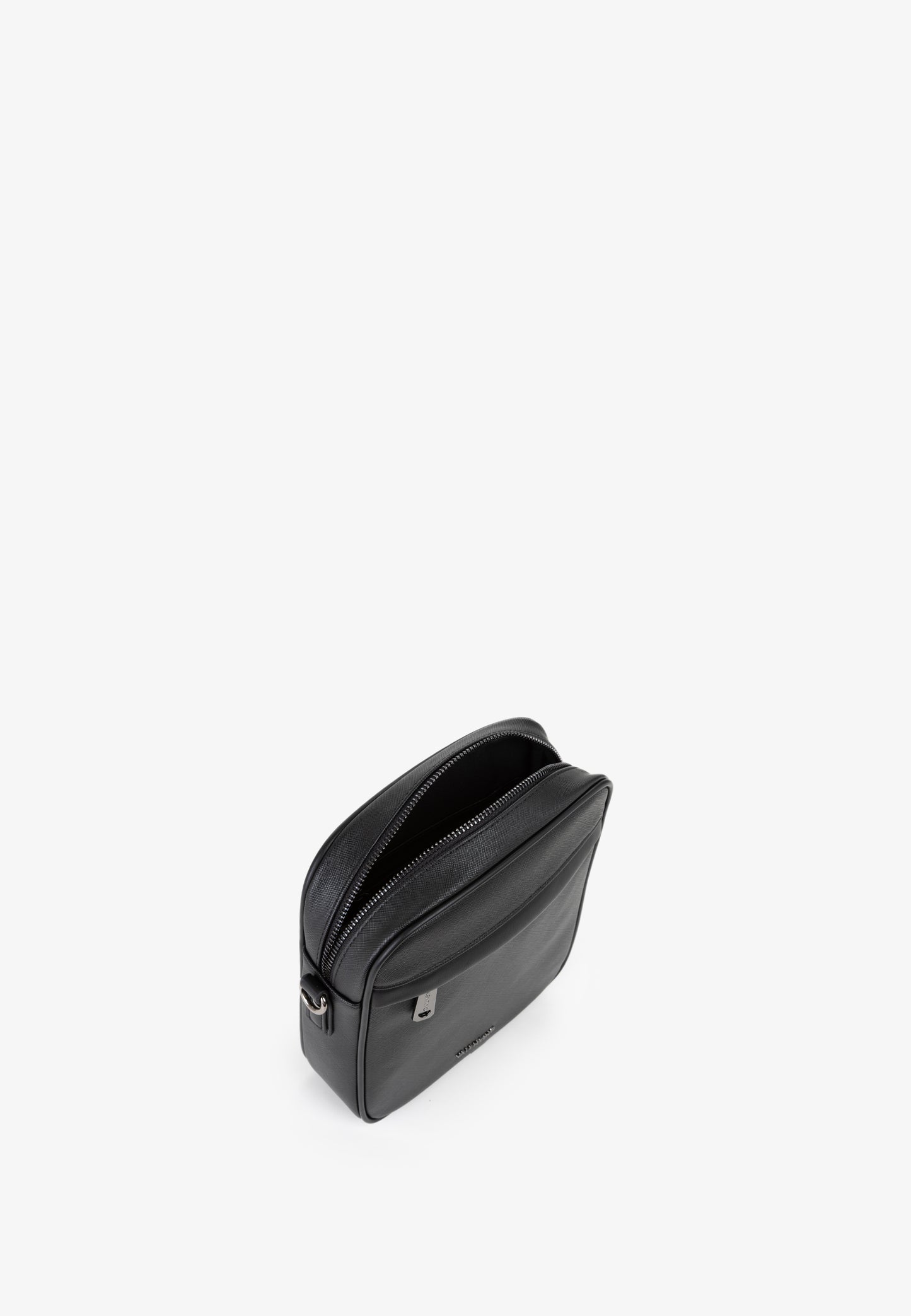 Sac reporter homme noir zippé bandoulière réglable