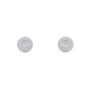 Boucles d'oreilles femme argent 925 rhodié zirkonia