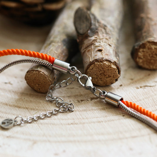 BRACELET HOMME   ORANGE