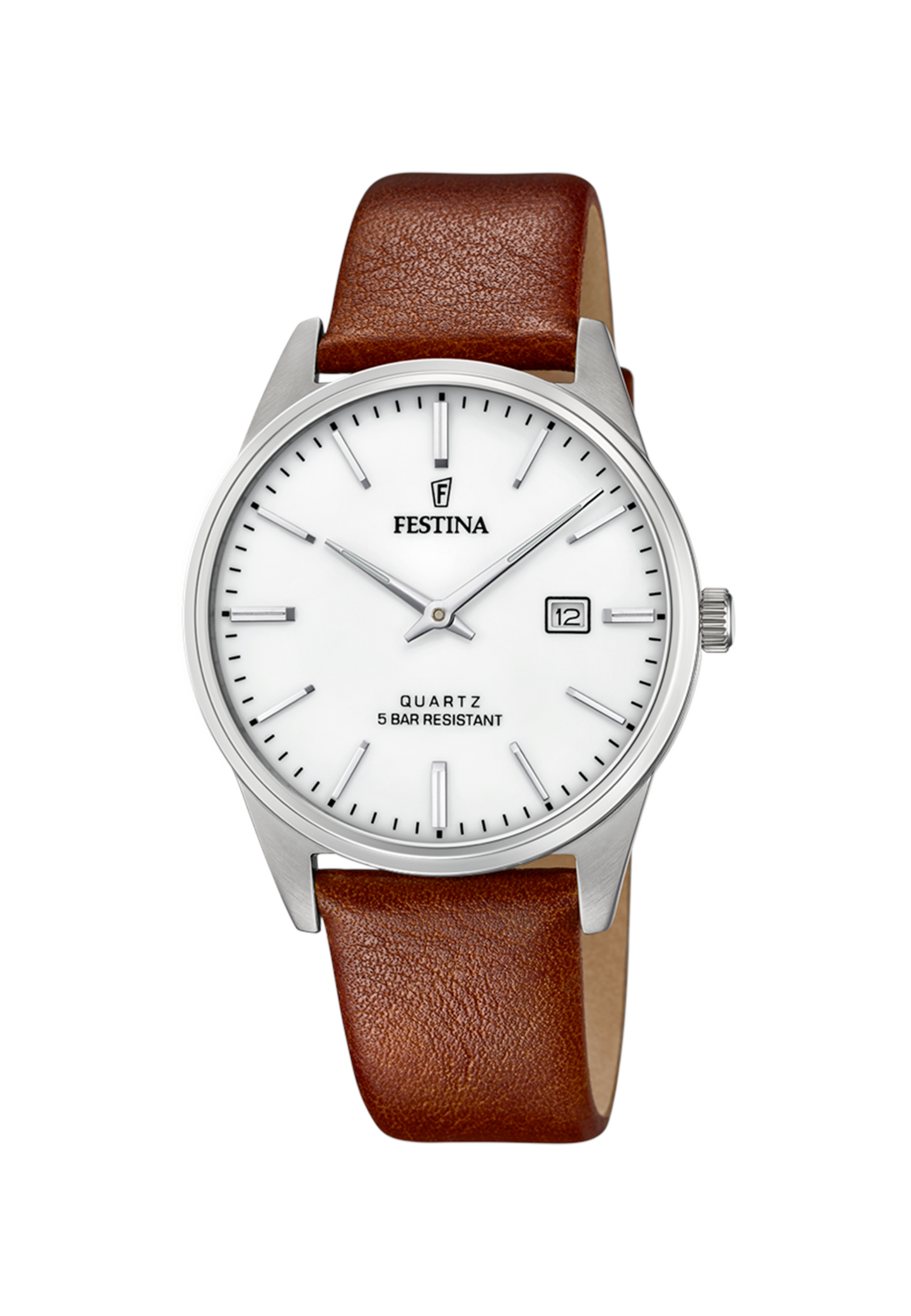 MONTRE GRIS, BRACELET CUIR, HOMME