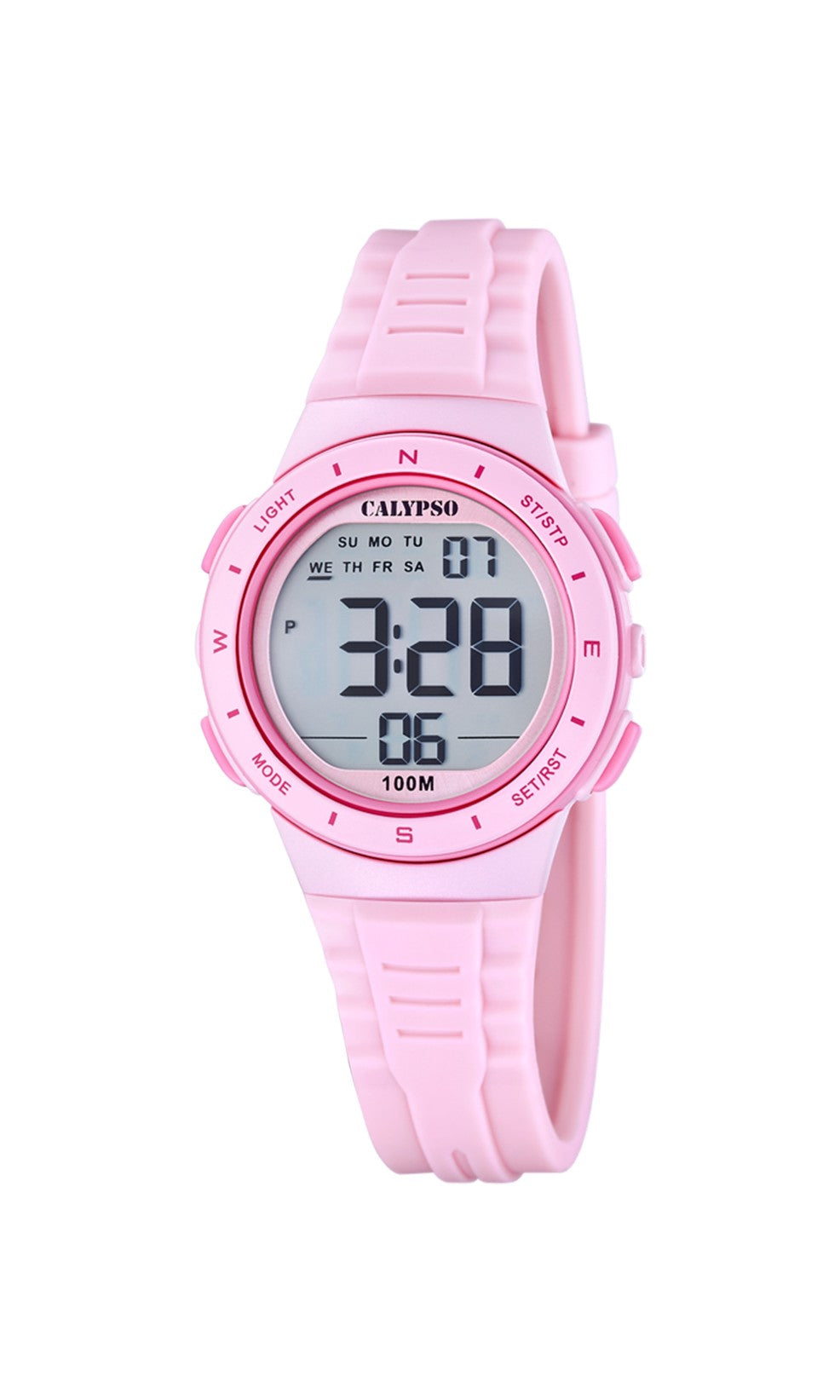 Montre pour unisex. Avec un boîtier plastique équipé d’un bracelet de plastique. Les montres visent à captiver par leur look frais et extraverti, avec des couleurs vives et intenses.
