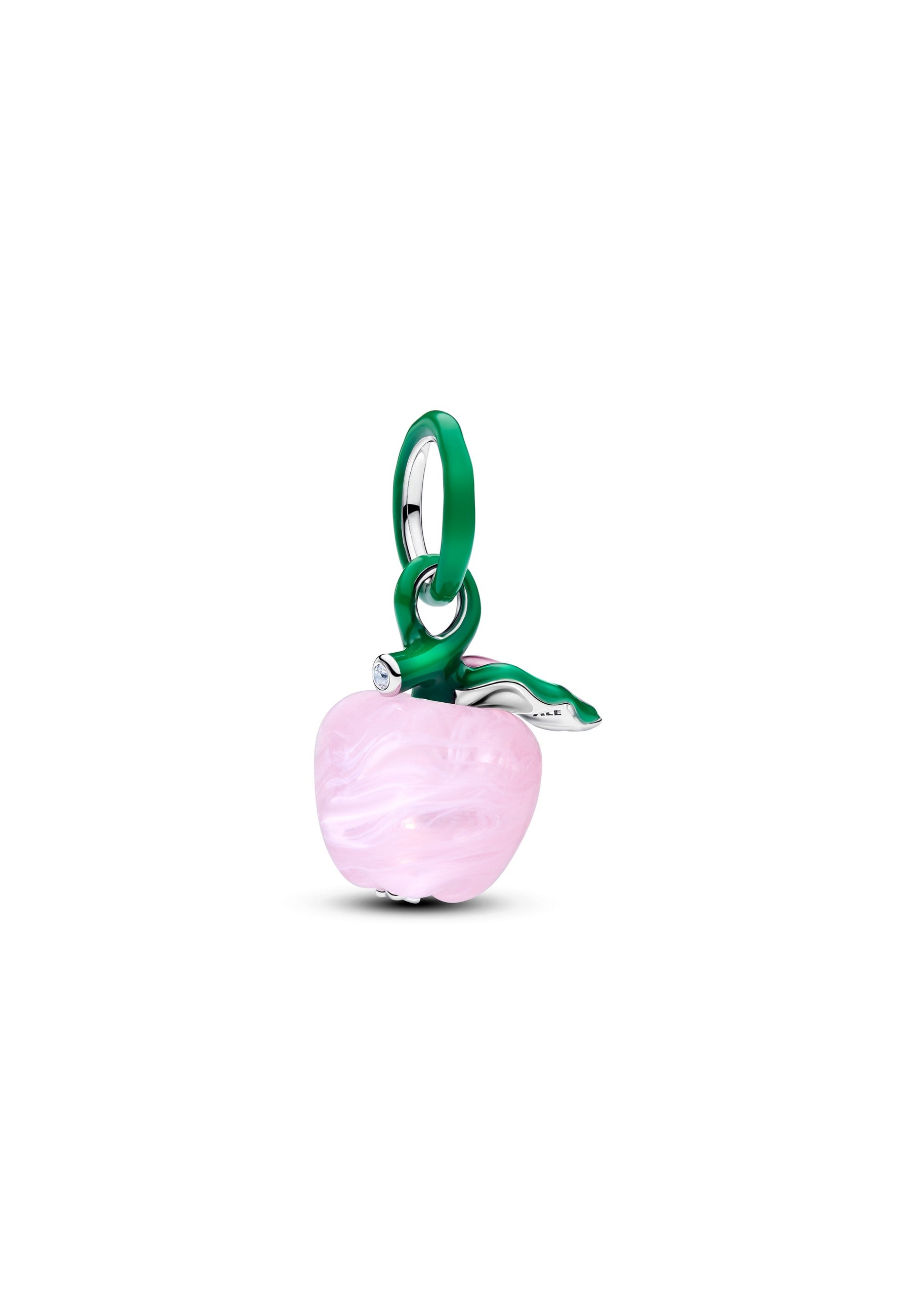 Charm de pomme rose de Murano