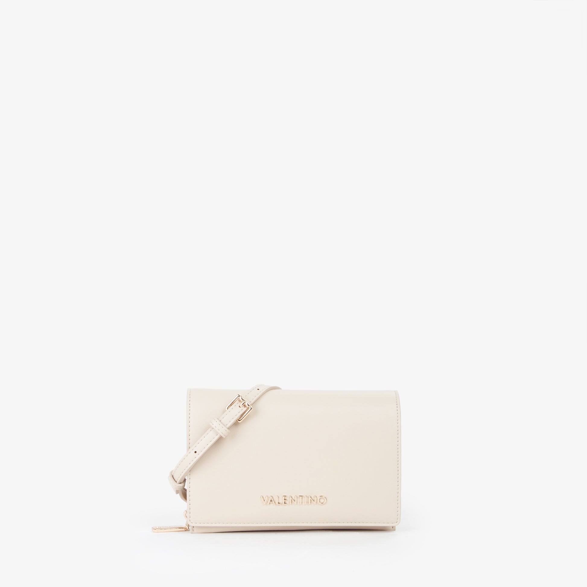 Sac bandoulière femme écru simili cuir fermeture rabat