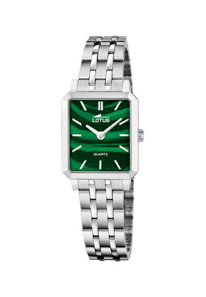 MONTRE FEMME TOGETHER AVEC CADRAN VERT ET BRACELET EN ACIER