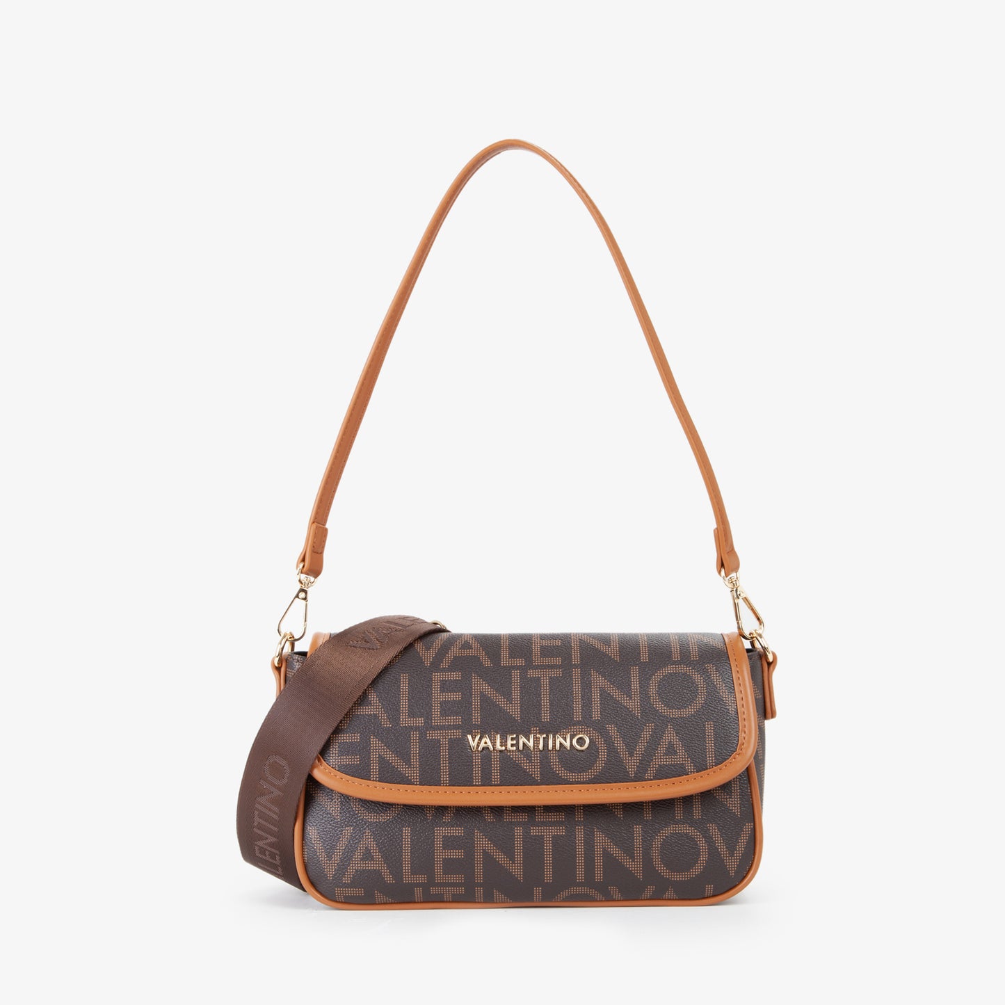 Sac femme bandoulière monogramme marron et camel