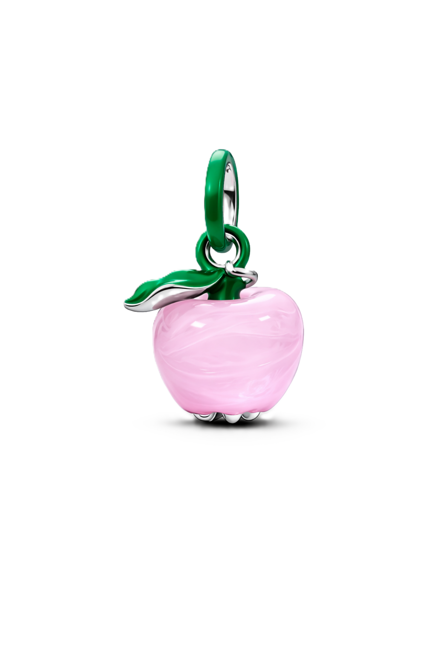 Charm de pomme rose de Murano