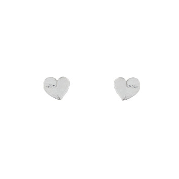 Boucles d'oreilles femme argent 925 rhodié motif cœur