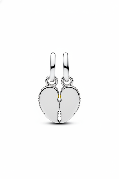 Charm pendante détachable Oiseaux amoureux